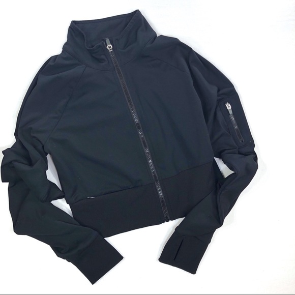 cropped athletic jacket